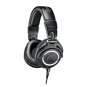 ATH-M50X Studio Monitor Professional Headphones - Black