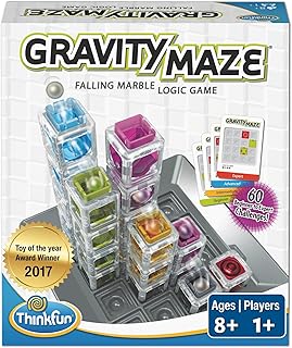 Gravity Maze - Falling Marble Logic Game - Challenging STEM Toy for Kids 8-12 - Gravity Marble Maze - Brain-Building Fun