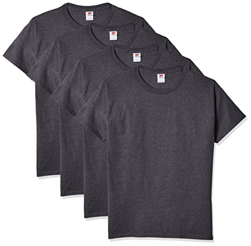 T-shirt homme ComfortSoft col rond sans étiquette, lot de 4, idéal pour prototyper impressions et échantillons de mockup