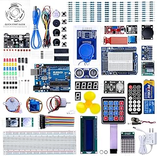 Elegoo Set/Kit for Arduino UNO Project The Complete Ultimate Starter Kit with German Tutorial, UNO R3 Microcontroller an