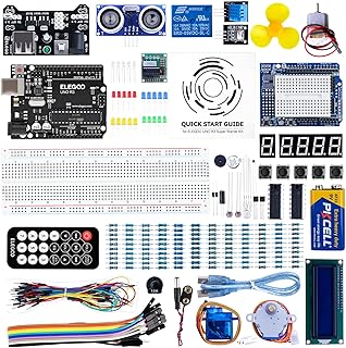 ELEGOO Starter Card Starter Kit with French User Guide for Beginners and Professionals Compatible with Arduino IDE.
