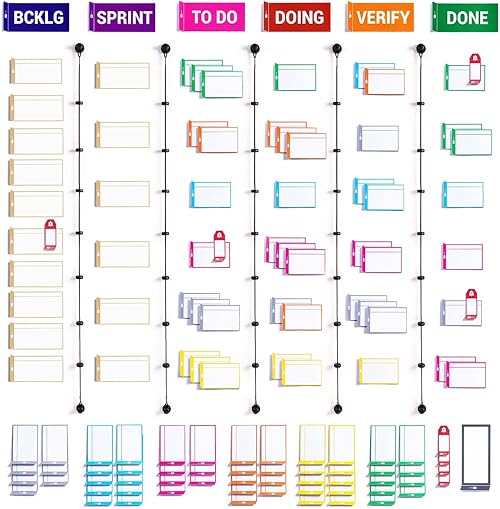 PATboard Kanban Board and Scrum Board Full Toolset with 137 Scrum Cards