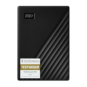 5TB My Passport Portable External Hard Drive, USB 3.2 Gen 1/USB 3.0, Backup and Password Protection, Formatted for Windo