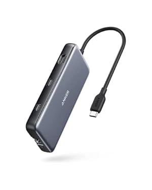 PowerExpand 100W 8-in-1 USB C Hub, Power Delivery 4K@60Hz HDMI 10Gbps Type-C and 2 USB-A Data Ports Ethernet Port, Micro
