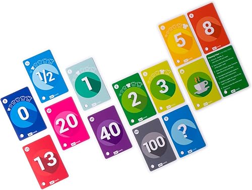 PATBOARD Planning Poker Cards - Set of 4 Decks for Agile Scrum Estimation