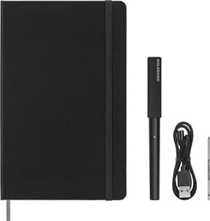 Smart Writing Set, Smart Notebook with Smart Pen Included, Moleskin Smart Notebook, Digital Notebook with Lined Pages, L