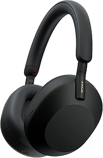 WH-1000XM5 Noise Cancelling, Bluetooth Over-Ear Headphones, Crystal Clear Calls, Hi-Res, 360 Reality Audio, 30h Battery,