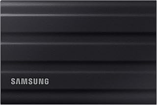 External SSD T7 Shield, 4 TB, Black, MU-PE4T0S/EU, Read/Write Speed up to 1050MB/s, USB 3.2 Gen 2