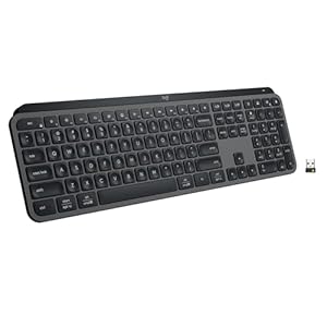 MX Keys S Wireless Keyboard, Low Profile, Fluid Precise Quiet Typing, Programmable Keys, Backlighting, Bluetooth, USB C