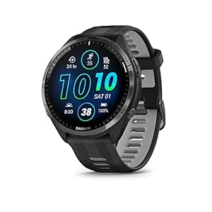 Forerunner® 965 Running Smart Watch, Colorful AMOLED Display, Training Measures and Recovery Information, Black and Powd