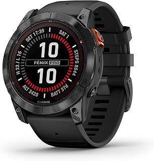 fēnix 7X Pro Solar, Multi-sport GPS Watch with Solar Charging, Touchscreen, LED Flashlight, Heart Rate, Maps, Music and 