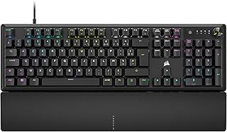K70 CORE RGB Wired Mechanical Gaming Keyboard with Wrist Rest - MLX Red, SOCD, Sound Damping, Media Control Dial, AZERTY