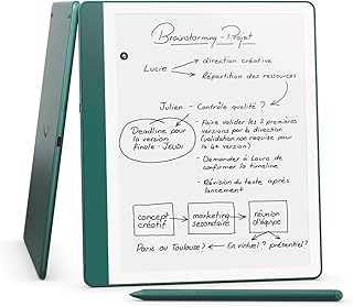 New Amazon Kindle Scribe (64 GB) – Redesigned display with uniform borders. Now write directly on books and documents. I