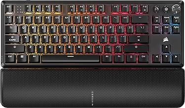 K70 CORE TKL Wireless RGB Tenkeyless Mechanical Gaming Keyboard – Pre-Lubed MLX Red v2 Linear Switches, SOCD, ABS Double