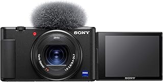 ZV-1 | Sony Vlog Camera (RS 1.0 CMOS Sensor, AF with Real-Time Eye Tracking (Photo & Video), Adjustable Screen, 4K HDR V