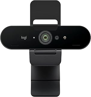 Brio 4K Webcam for Professionals, Biometric Connection with Windows, Automatic Light Correction, Active Noise Reduction,