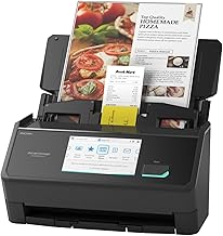 iX2500 Wireless or USB High-Speed Cloud Enabled Document, Photo & Receipt Scanner with Large 5" Touchscreen and 100 Page