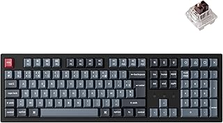 K10 Pro 100% AZERTY Mechanical Keyboard, Bluetooth 5.1 and USB-C Cable, QMK/Via Compatible, RGB Backlight, 4000mAh Batte