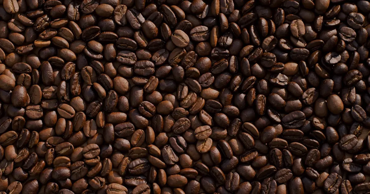 Different types of coffee beans and brewing methods, each with a different caffeine content